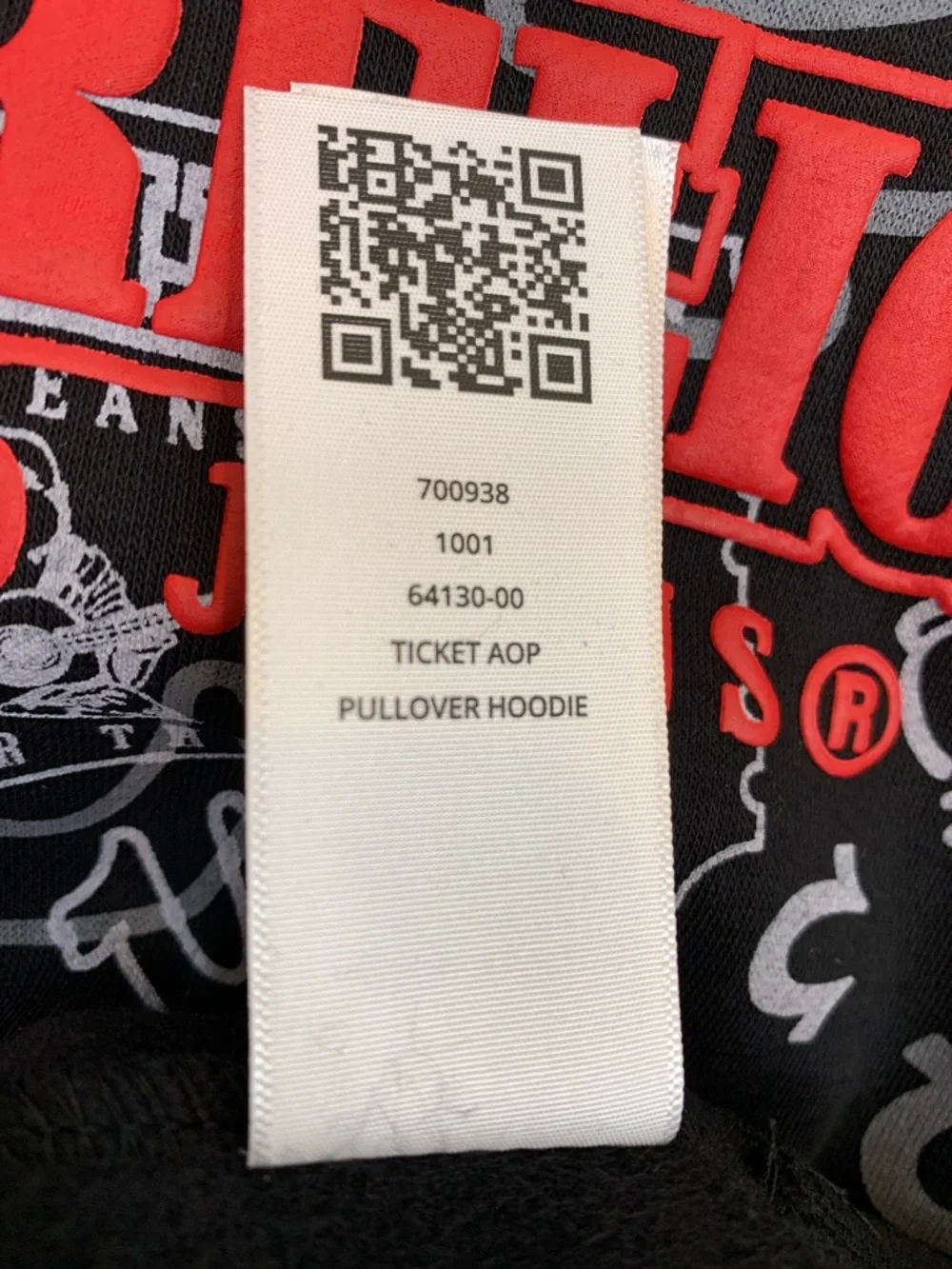 True Religion Buddha Ticket Hoodie L and XL Black World Tour Graphic NWT